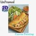 Vietnamese Shrimp Crepe Painting Poster, Vibrant Realistic Oil Painting Style Poster, Detailed Savory Food Artwork Ideal For Restaurant, Kitchen_maomaolike.com