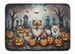 Pomeranian Spooky Halloween Memory Foam Kitchen Mat Machine Washable Anti-Fatigue Mat Cushion Comfort Bath Mat Or Kitchen Rug_maomaolike.com