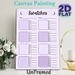 Color Swatch Tracker Painting Poster, Soft Purple Minimalist Design Poster, Practical Tool To Organize Color Swatch Records, Suitable For Art Studio_maomaolike.com