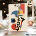 Saxophone Themed Painting Poster, Vibrant Geometric Abstract Style Poster, Stylish Musical Artwork Ideal For Music Studios, Living Rooms And Cafes_maomaolike.com