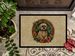 Lhasa Apso Christmas Flowers Doormat Front Door Mat Indoor Outdoor Rugs For Entryway, Non Slip Washable Low Pile, 24H X 36W_maomaolike.com