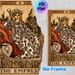 The Empress Tarot Card Painting Poster, Vintage Retro Style Poster, Depicting Regal Empress With Star Crown & Scepter, Ideal For Home Spiritual Decor_maomaolike.com