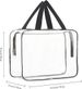 Large Clear Makeup Cosmetic Organizer Bag, Plastic Tote Bags, Waterproof Transparent Handbag Purse_maomaolike.com