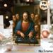 DJ Jesus Parody Painting Poster, Whimsical Classic Art-inspired Poster, Humorous Depiction Of Jesus As DJ With Grumpy Disciples, Quirky Decor Option_maomaolike.com