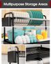 Sakugi 2-Tier Dish Drying Rack - Stainless Steel Dish Rack With Cutlery & Utensil Holders For Kitchen Counter, Sink Organization And Storage_maomaolike.com