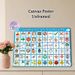Communication Board Painting Poster, Vibrant Cartoon-style Visual Communication Poster, Practical Visual Aid To Support Daily Communication, Ideal For_maomaolike.com
