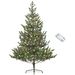 Artificial Prelit Christmas Tree, Sparse Realistic Cedar Tree With Dual Color LED Lights And Tips, Easy Assembly, Hinged Xmas Tree For Home Office Holiday_maomaolike.com