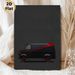 Vintage Van Painting Poster, Sleek Minimalist Graphic Poster, Stylish Retro Vehicle Artwork Featuring Black Van With Red Accents, Ideal For Living_maomaolike.com