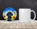 Black Poodle In Sunflowers Large Sandstone Coasters Pack Of 4 Absorbent Round Coasters Decor Gifts For Men Or Women, 4 In, Multicolor_maomaolike.com