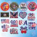 10PCS USA 250th Anniversary Embroidered Patches 1776-2026 American Flag Iron On Patches Bald Eagle Patriotic Embroidery Applique_maomaolike.com