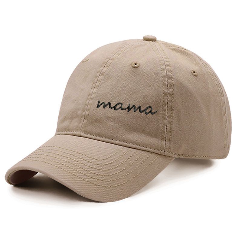 Unisex Cotton soft top letters baba mama embroidered baseball cap Cotton cap cap_maomaolike.com