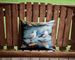 Gulls Scavenging Throw Pillow Machine Washable, Indoor Outdoor Decorative Pillow For Couch, Bed Or Patio, 14Hx14W_maomaolike.com