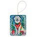Great Pyrenees Christmas Porcelain Ornament Christmas Tree Hanging Decorations For Home Christmas Holiday, Rectangle, Gift, Multicolor_maomaolike.com