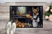 Australian Terrier Fall Kitchen Pumpkins Doormat Front Door Mat Indoor Outdoor Rugs For Entryway, Non Slip Washable Low Pile, 24H X 36W_maomaolike.com