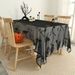 Halloween Black Lace Home High-end Rectangular Dining Tablecloth In Stock Dropshipping_maomaolike.com