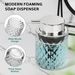 Foaming Soap Dispenser, Clear Glass Foam Hand Soap Dispenser For Bathroom, Refillable 7.8 Oz Foamy Pump Bottle With Plastic Sliver Pump, Modern Diamond Dish Soap Foam Dispenser Container_maomaolike.com