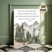 Bible Verse Mountain Forest Painting Poster, Gentle Watercolor Woodland & Mountain Scene With Scripture Poster, Inspirational Faith-based Decor_maomaolike.com