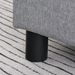 Ottoman Foot Rest, Small Foot Stool With Linen Fabric Upholstery And Plastic Legs, Cube Ottoman_maomaolike.com