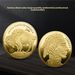 2024 U.S. Bison Gold And Silver Custom Cross-Border Medals, Buffalo City Old Man Head Commemorative Coins, Promotional_maomaolike.com