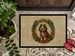 Petit Basset Griffon Vendeen Christmas Flowers Doormat Front Door Mat Indoor Outdoor Rugs For Entryway, Non Slip Washable Low Pile, 24H X 36W_maomaolike.com