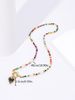 Women's Cute Handmade Beaded Necklace With Heart Pendant & Golden Clasp - Colorful Beads For Vacation Party Jewelry_maomaolike.com