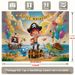 Pirate Birthday Party Banner - 2D Flat Polyester Backdrop With Sailboats, Balloons, Wall Hanging Photo Props, Party Decor_maomaolike.com