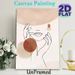 Minimalist Hand & Lip Line Art Painting Poster, Soft Earthy Tone Abstract Minimalist Poster, Sleek Understated Aesthetic Ideal For Living Room_maomaolike.com