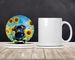 Pug In Sunflowers Large Sandstone Coasters Pack Of 4 Absorbent Round Coasters Decor Gifts For Men Or Women, 4 In, Multicolor_maomaolike.com