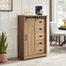 5 Drawers Dresser W/Sliding Barn Door, Farmhouse Modern Tall Dresser 5 Chest Of Drawers, Storage Organizer Dresser For Bedroom, Hallway, Living Room, Kids Room WHITE_maomaolike.com