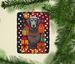 Scottish Deerhound Holiday Christmas Porcelain Ornament Christmas Tree Hanging Decorations For Home Christmas Holiday, Rectangle, Gift, Multicolor_maomaolike.com