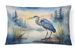 Birds, Birds, Birds Throw Pillow Throw Pillow For Indoor Couch Bed Outdoor Patio Washable, Blue Heron Emerging 7490,12Hx16W_maomaolike.com