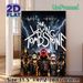 The Living Tombstone Band Painting Poster, Dark Rock Style Lightning & Flame Accented Poster, Captivating Band-themed Art, Ideal For Music Studio Or_maomaolike.com