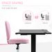 Heart Love Shaped Back Design Office Chair With Adjustable Height, Pink_maomaolike.com