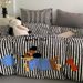 Wholesale INS Cute Cartoon Style Full Towel Embroidered Brushed 4-Piece Autumn Winter Thickened Warm Pure Cotton Four-Piece Set_maomaolike.com