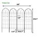 4 Pack Metal Garden Trellis 78.7" X 19.7" Rustproof Trellis For Climbing Plants Outdoor Flower Support Black_maomaolike.com