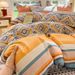 2026 Spring New Bohemian Style All-Cotton Brushed Printed Four-Piece Three-Piece Cover Set, Single Duvet Cover Bedding Set_maomaolike.com