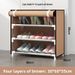 Dustproof Shoe Rack Shoe Cabinet Organizer Multi-Tier Shoe Shelf Storage Rack Small Shoe Rack For Dorms And Home Simple Space-Saving_maomaolike.com