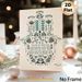 Floral Blessing Painting Poster, Soft Teal-toned Folk Art Style Poster, Serene Decorative Artwork Ideal For Living Room, Bedroom And Home Wall Decor_maomaolike.com