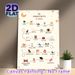 Islamic Prophets Painting Poster, Minimalist Cartoon Style Poster, Informative Design Featuring Islamic Prophets With Symbolic Icons, Ideal For_maomaolike.com