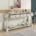 Console Table 63" Long Console Table With Drawers And Shelf For Entryway,Hallway,Living Room_maomaolike.com