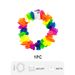 Colorful Tropical Dance Flower Necklace Bracelets Headband For Luau Party Summer Beach Decoration 60*60cm 24Pcs_maomaolike.com