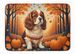 Cavalier Spaniel Fall Memory Foam Kitchen Mat Machine Washable Anti-Fatigue Mat Cushion Comfort Bath Mat Or Kitchen Rug_maomaolike.com