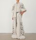 Women's Clothing Fashion Cotton and Linen Printed Wide Leg Pants Set 2024 Spring and Summer New Products_maomaolike.com