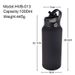 1L Sports WATER BOTTLE With Handle And Straw,Stainless Steel Large Capacity Vacuum Flasks,Drinkware,Large Mouth Gym_maomaolike.com
