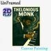 Thelonious Monk Jazz Theme Painting Poster, Vintage-toned Retro Jazz Pianist Playing Piano Poster, Rich Jazz Atmosphere Decor Ideal For Music Studio_maomaolike.com