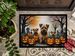 Norfolk Terrier Spooky Halloween Doormat Front Door Mat Indoor Outdoor Rugs For Entryway, Non Slip Washable Low Pile, 24H X 36W_maomaolike.com