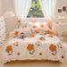 Spring New Plant Cashmere Four-Piece Fresh Dormitory Single Three-Piece SetLight Luxury Quilt Cover_maomaolike.com