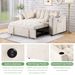 58" 4-1 Multi-functional Sofa Bed With Cup Holder And USB Port For Living Room Or Apartments_maomaolike.com