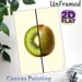 Kiwi Fruit Painting Poster, Fresh Vibrant Split Design Poster, Half Sliced & Whole Kiwi Artwork, Eye-catching Wall Decor Ideal For Kitchen, Dining_maomaolike.com