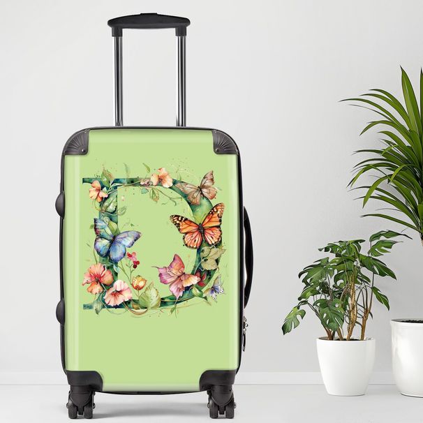 Letter D2 Luggage, 20/24/28 Inch Luggage, Carry-On, Custom Luggage, Luggage Set, Suitcase, Travel, Vacation, Cabin Suitcase, Custom Suitcase, Personalized Luggage_maomaolike.com